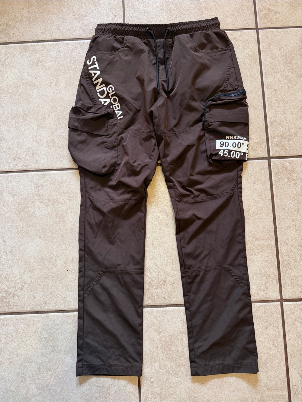 South Pole Black Utility Cargo Pants with Graphic Pockets